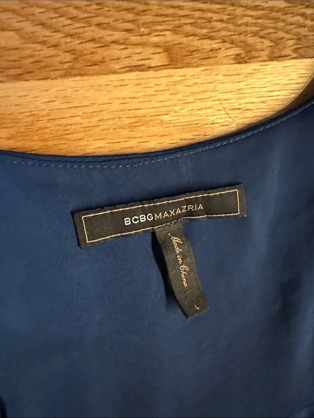 BCBGMaxAzria Royal Blue Sleeveless Faux-Wrap Mini Dress - Picture 2 of 2